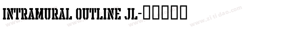Intramural Outline JL字体转换